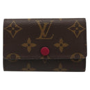 LOUIS VUITTON Monogram Multicles 6 Key Case Fuchsia M60701 LV Auth 186281V-13