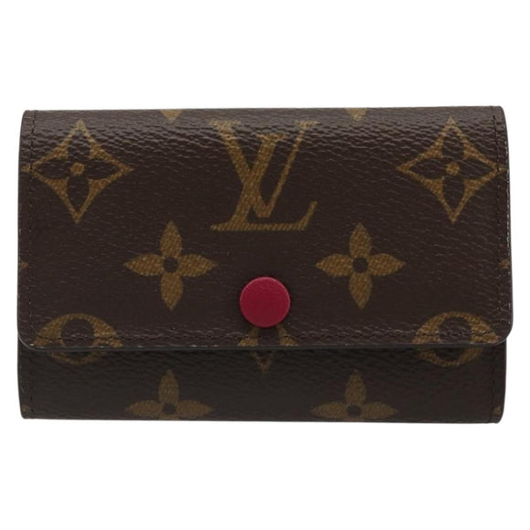 LOUIS VUITTON Monogram Multicles 6 Key Case Fuchsia M60701 LV Auth 186281V