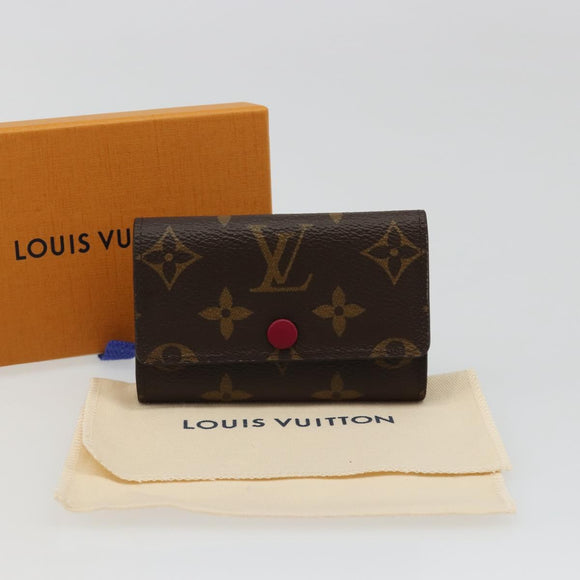 LOUIS VUITTON Monogram Multicles 6 Key Case Fuchsia M60701 LV Auth 186281V