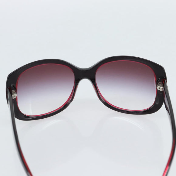 CHANEL COCO Mark Sunglasses Plastic Red CC Auth 186282M