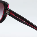 CHANEL COCO Mark Sunglasses Plastic Red CC Auth 186282M-10