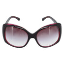 CHANEL COCO Mark Sunglasses Plastic Red CC Auth 186282M-13