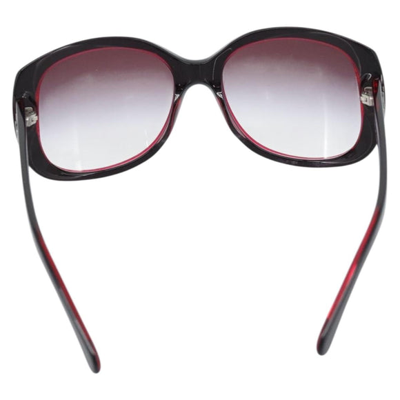 CHANEL COCO Mark Sunglasses Plastic Red CC Auth 186282M