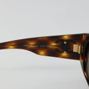 CHANEL COCO Mark Sunglasses plastic Brown CC Auth 186283-11