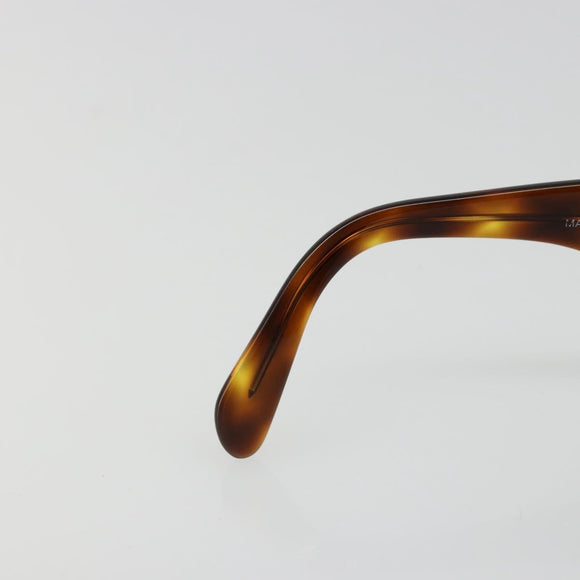 CHANEL COCO Mark Sunglasses plastic Brown CC Auth 186283