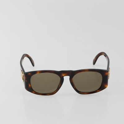 CHANEL COCO Mark Sunglasses plastic Brown CC Auth 186283 - 0