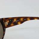 CHANEL COCO Mark Sunglasses plastic Brown CC Auth 186283-9