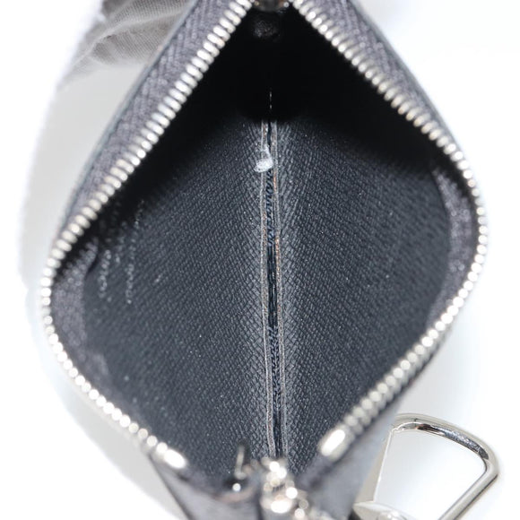 LOUIS VUITTON Damier Graphite Pochette Cles Coin Purse N61235 LV Auth 186286V