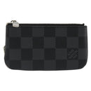 LOUIS VUITTON Damier Graphite Pochette Cles Coin Purse N61235 LV Auth 186286V-13