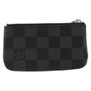 LOUIS VUITTON Damier Graphite Pochette Cles Coin Purse N61235 LV Auth 186286V-2