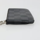LOUIS VUITTON Damier Graphite Pochette Cles Coin Purse N61235 LV Auth 186286V-4