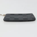 LOUIS VUITTON Damier Graphite Pochette Cles Coin Purse N61235 LV Auth 186286V-6
