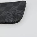 LOUIS VUITTON Damier Graphite Pochette Cles Coin Purse N61235 LV Auth 186286V-7
