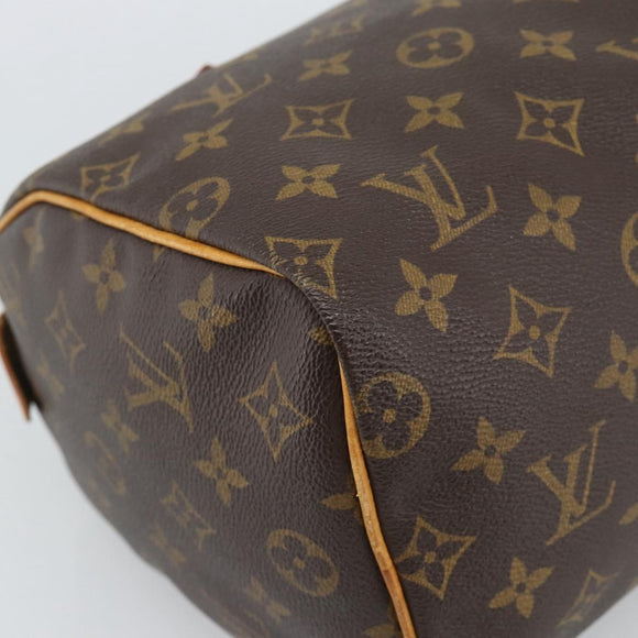 LOUIS VUITTON Monogram Speedy 25 Hand Bag M41528 LV Auth 186287A