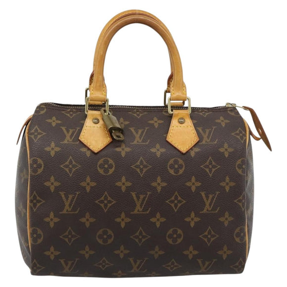 LOUIS VUITTON Monogram Speedy 25 Hand Bag M41528 LV Auth 186287A