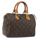 LOUIS VUITTON Monogram Speedy 25 Hand Bag M41528 LV Auth 186288A-1