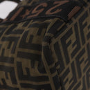 FENDI Zucca Canvas Hand Bag Black Brown Auth 186292A-9