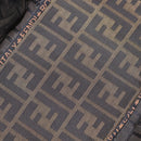 FENDI Zucca Canvas Hand Bag Black Brown Auth 186292A-11