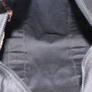 FENDI Hand Bag Canvas 2way Black Gold Auth 186293-9