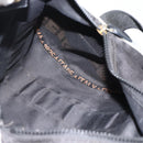 FENDI Hand Bag Canvas 2way Black Gold Auth 186293-22