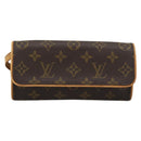 LOUIS VUITTON Monogram Pochette Twin PM Shoulder Bag M51854 LV Auth 186295V-13