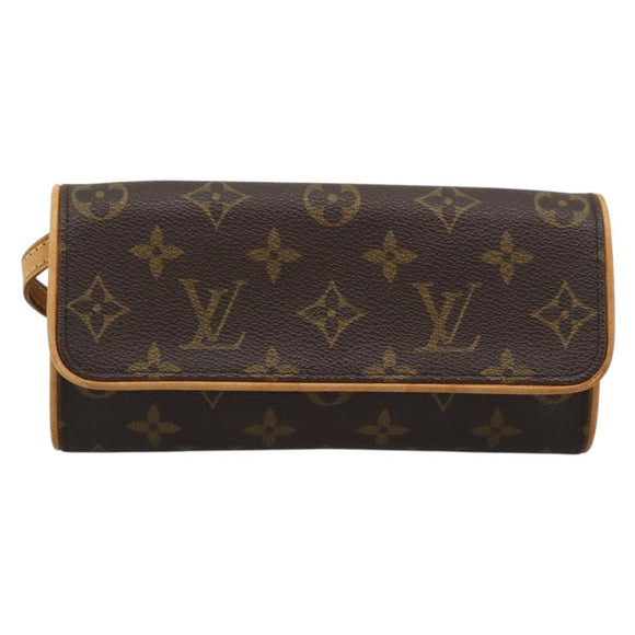 LOUIS VUITTON Monogram Pochette Twin PM Shoulder Bag M51854 LV Auth 186295V