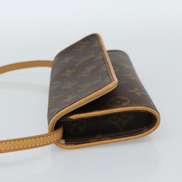 LOUIS VUITTON Monogram Pochette Twin PM Shoulder Bag M51854 LV Auth 186295V