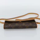 LOUIS VUITTON Monogram Pochette Twin PM Shoulder Bag M51854 LV Auth 186295V-5
