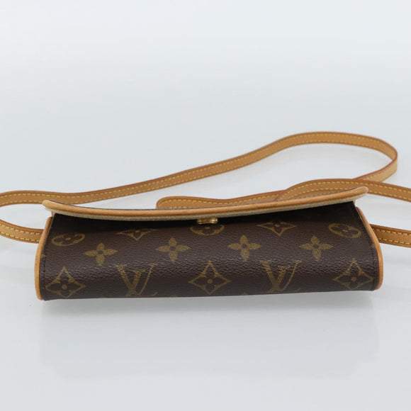 LOUIS VUITTON Monogram Pochette Twin PM Shoulder Bag M51854 LV Auth 186295V