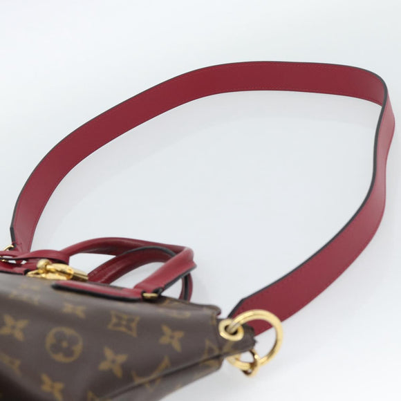LOUIS VUITTON Monogram Flower Zip Tote PM Tote Bag Fuchsia M44350 Auth 186296A