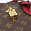 LOUIS VUITTON Monogram Flower Zip Tote PM Tote Bag Fuchsia M44350 Auth 186296A-19