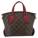 LOUIS VUITTON Monogram Flower Zip Tote PM Tote Bag Fuchsia M44350 Auth 186296A-2