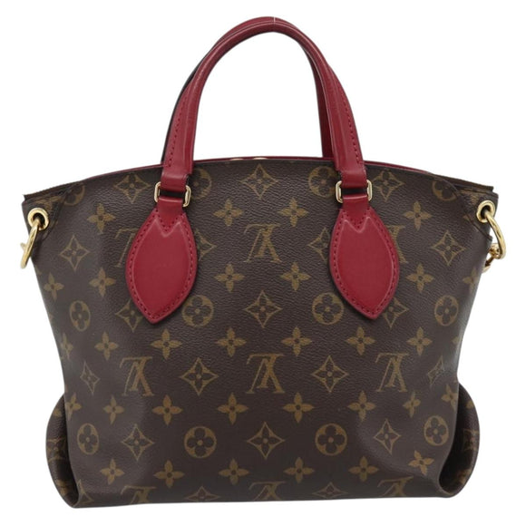 LOUIS VUITTON Monogram Flower Zip Tote PM Tote Bag Fuchsia M44350 Auth 186296A