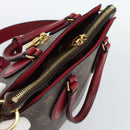LOUIS VUITTON Monogram Flower Zip Tote PM Tote Bag Fuchsia M44350 Auth 186296A-6