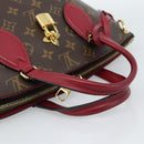 LOUIS VUITTON Monogram Flower Zip Tote PM Tote Bag Fuchsia M44350 Auth 186296A-7