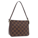 LOUIS VUITTON Damier Ebene Trousse Makeup Pouch N51982 LV Auth 186298V-1