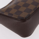 LOUIS VUITTON Damier Ebene Trousse Makeup Pouch N51982 LV Auth 186298V-9