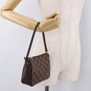 LOUIS VUITTON Damier Ebene Trousse Makeup Pouch N51982 LV Auth 186298V-21