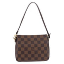LOUIS VUITTON Damier Ebene Trousse Makeup Pouch N51982 LV Auth 186298V-2