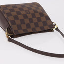 LOUIS VUITTON Damier Ebene Trousse Makeup Pouch N51982 LV Auth 186298V-6