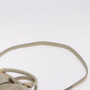 Miu Miu Hand Bag Leather 2way Beige Gold Auth 186300M-15
