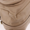 Chloe Paraty Hand Bag Leather 2way Beige Gold Auth 186304-16