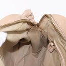 Chloe Paraty Hand Bag Leather 2way Beige Gold Auth 186304-21