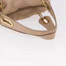 Chloe Paraty Hand Bag Leather 2way Beige Gold Auth 186304-7