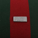 GUCCI GG Canvas Web Sherry Line Tote Bag Beige Silver Red Auth 186307-15