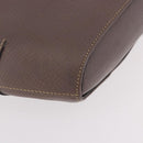 LOEWE Shoulder Bag Leather Purple gray Auth 186309-9