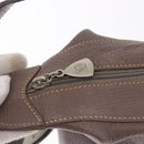 LOEWE Shoulder Bag Leather Purple gray Auth 186309-10