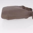 LOEWE Shoulder Bag Leather Purple gray Auth 186309-3