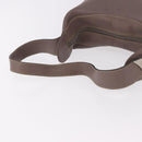 LOEWE Shoulder Bag Leather Purple gray Auth 186309-7