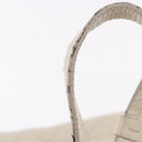 CHANEL Chain Matelasse Shoulder Bag Lamb Skin Ivory Silver CC Auth 186310-9